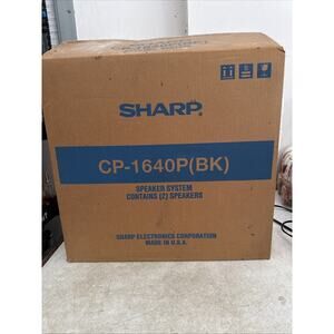 Sharp Model CP-1640P Floor Speakers USA Set of 2 New In Box